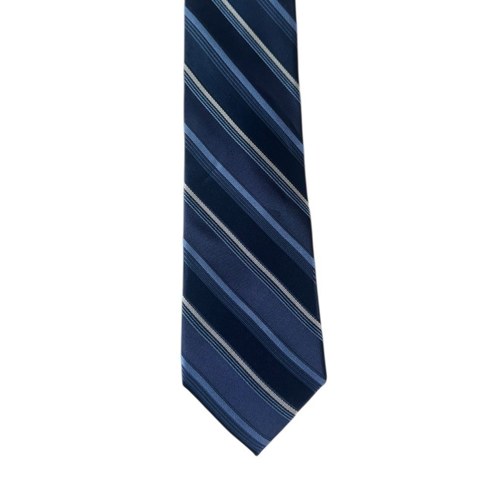 DKNY Mens Silk Neck Tie Quiet Luxury Old Money Career Professional Striped‎